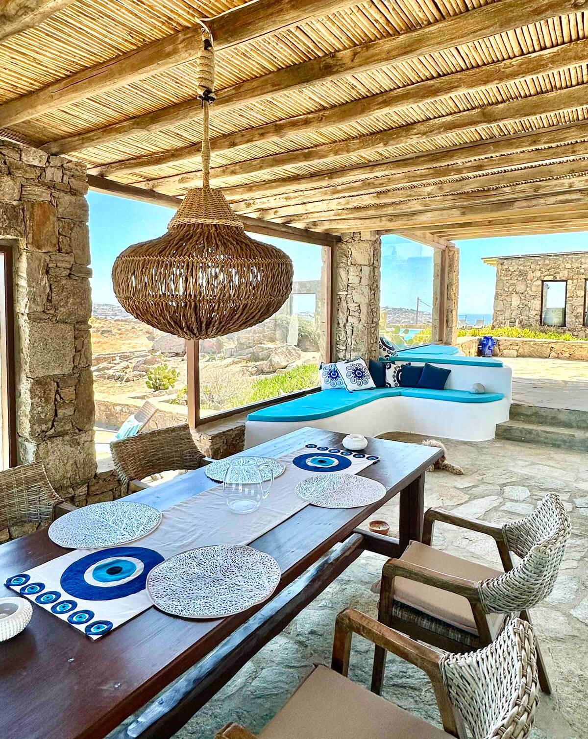 Villa Ruffi Mykonos, patio esterno